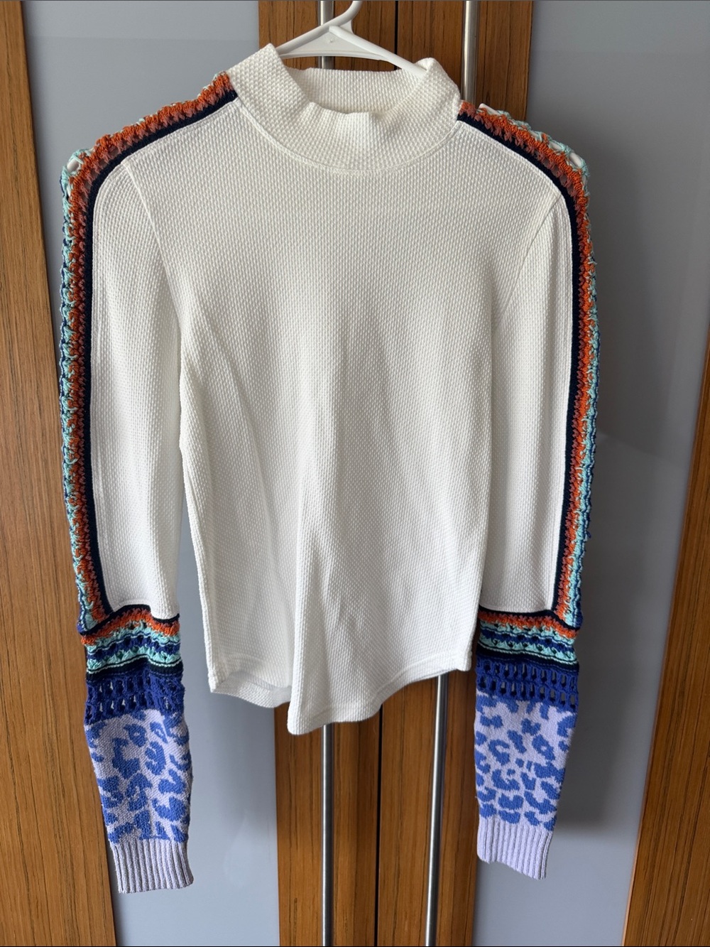 Free People Crocheted Turtleneck Top XS